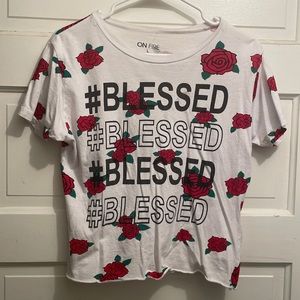 Flower blessed crop top